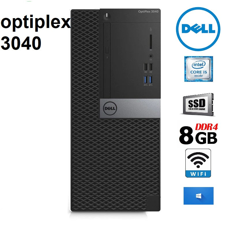 DELL OPTIPLEX 5040 MINI TOWER - I5 6500 - 8GB DDR3 - 256GB M.2 SSD - COMPUTER - B-GRAD(REFURB)