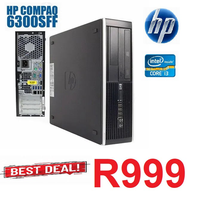 HP Compaq 6300 Pro - SFF - Core i3 3.3 GHz - 4 GB - 250GB