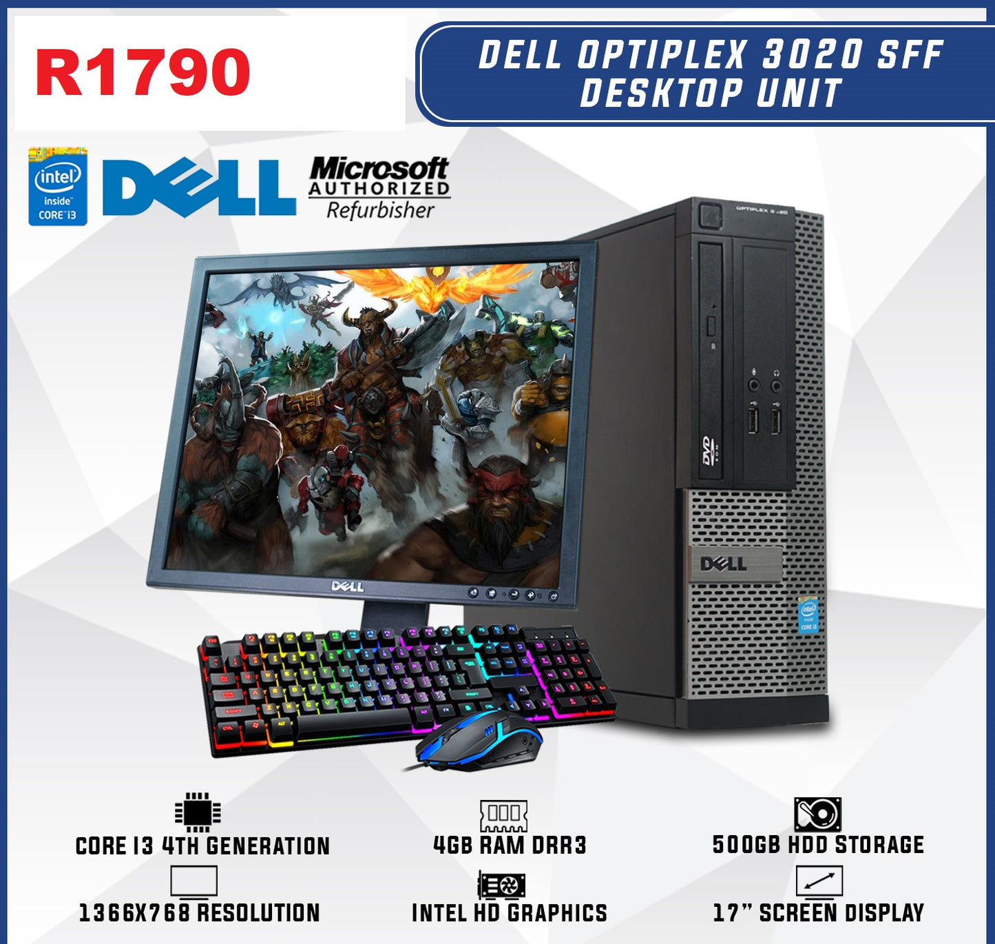 Dell Optiplex  Core i3 pc SET