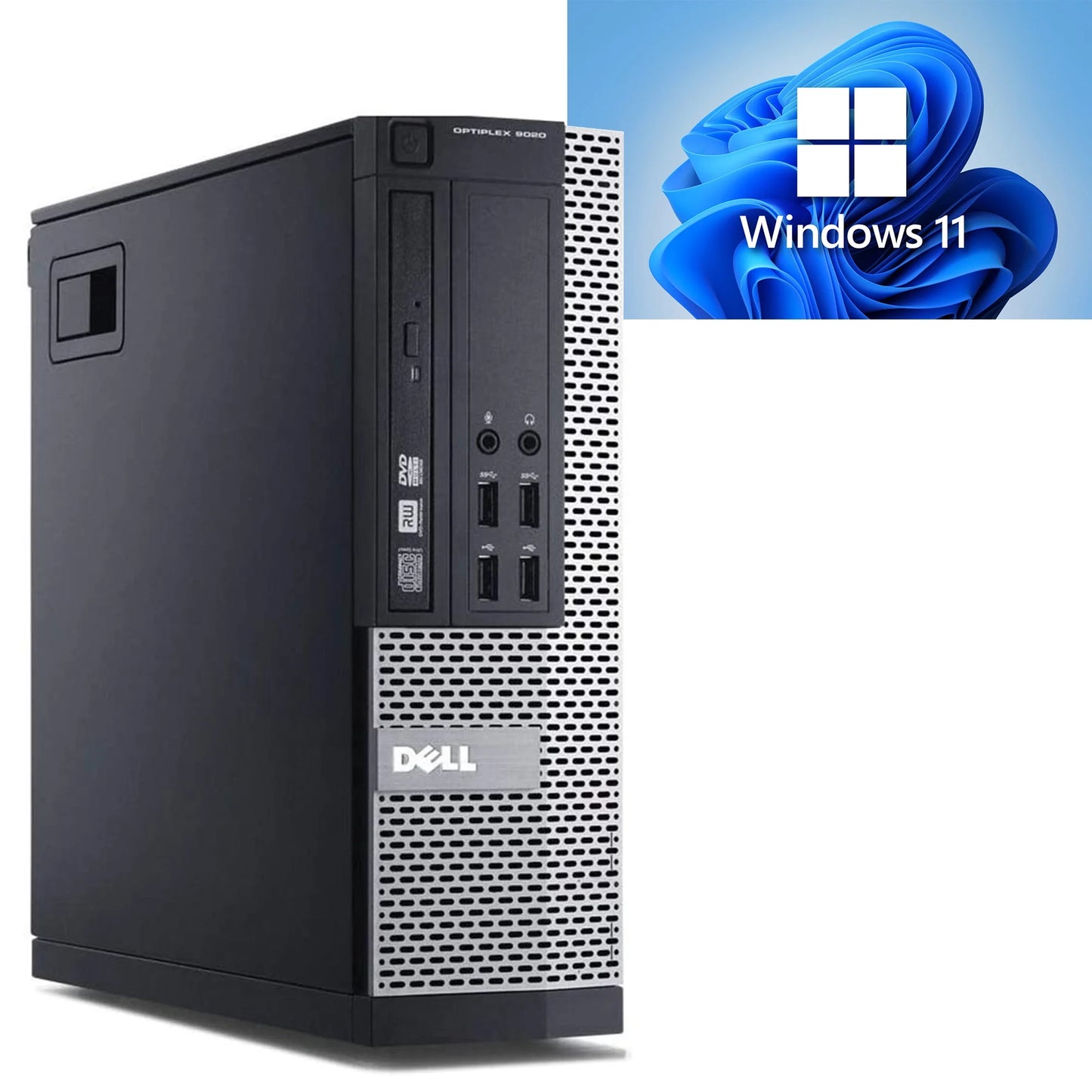 Dell Optiplex  SFF Intel Core i3 250GB 8GB RAM Win 11 PC - Refurbished