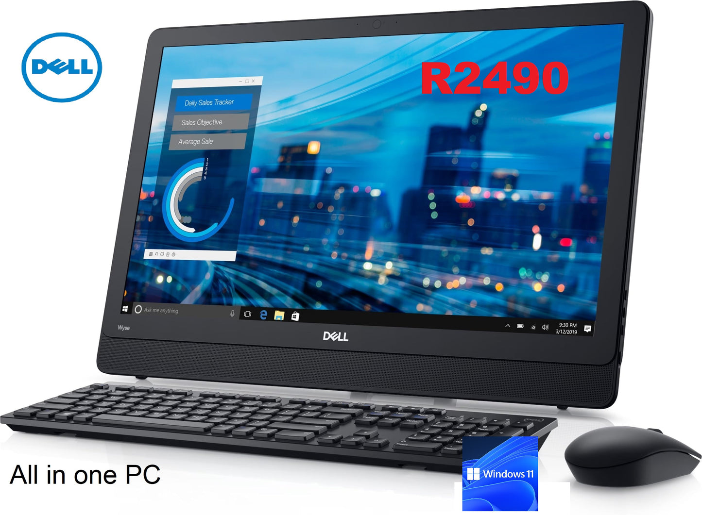 Dell WYSE 5470 All-in-One Desktop Computer PC, 23.8" FHD (1920 x 1080) IPS Display