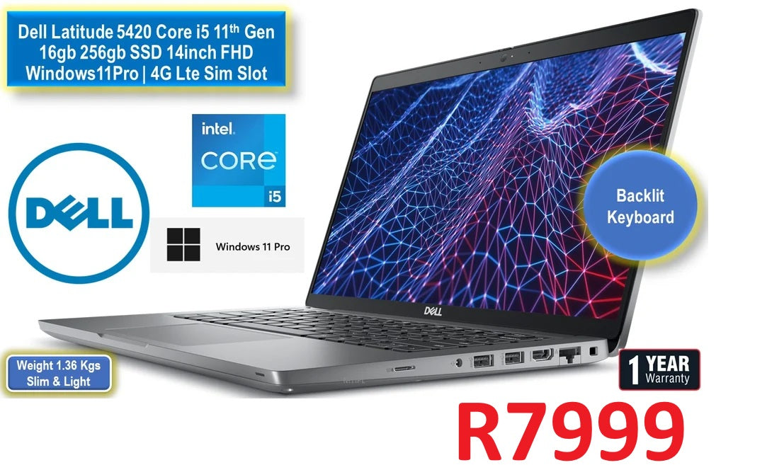 Dell Latitude 5420 (Refurbished) - Intel i5 11th Gen 2.4GHz