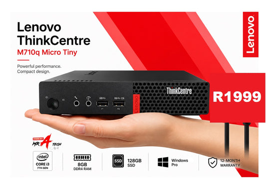 Lenovo ThinkCentre M710q - Intel i3-6TH GEN- Tiny PC with 8GB Ram (Refurbished)
