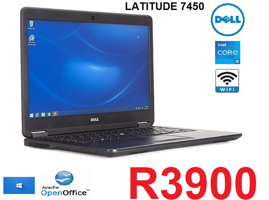 Dell Latitude E7450 CORE I5-8GB-500GB 14" WEBCAM-WINDOW10