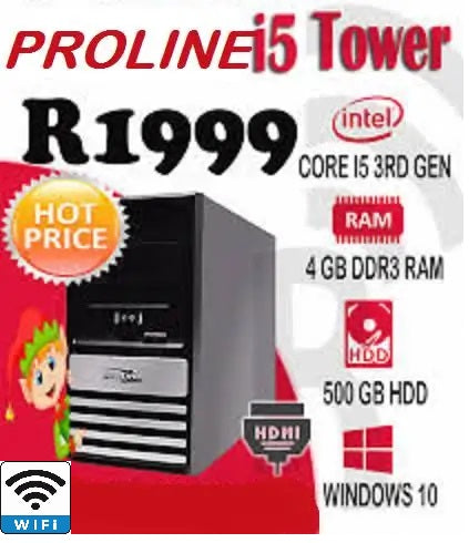 Mecer Proline Intel Core i5 3.0, 500GB HDD, 4GB Ram